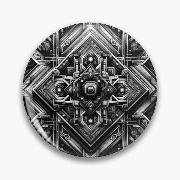 Item preview, Blackwhite geometric decorative desighn  designed and sold by Dogandesighn.