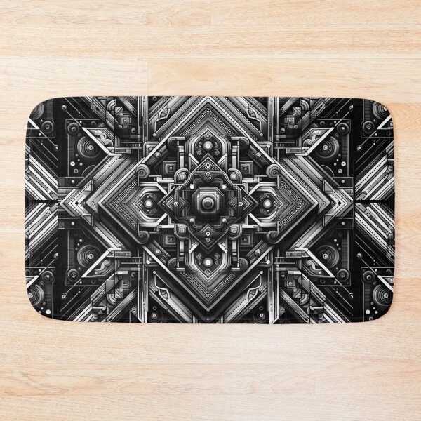 Item preview, Blackwhite geometric decorative desighn  designed and sold by Dogandesighn.