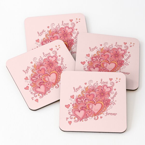 Item preview, Love Forever Hearts and Flowers designed and sold by Owcomm.