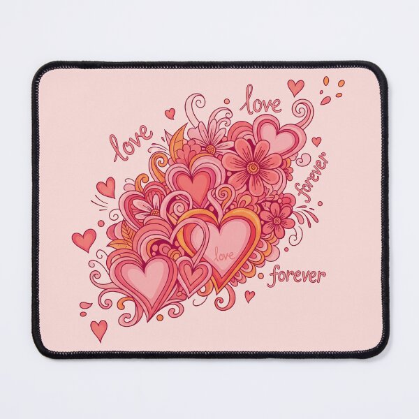 Item preview, Love Forever Hearts and Flowers designed and sold by Owcomm.