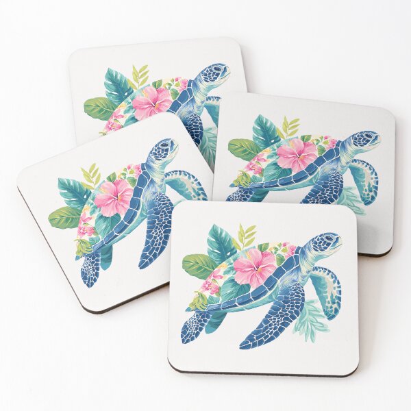 Item preview,  Floral sea turtle designed and sold by MendaciousMina.