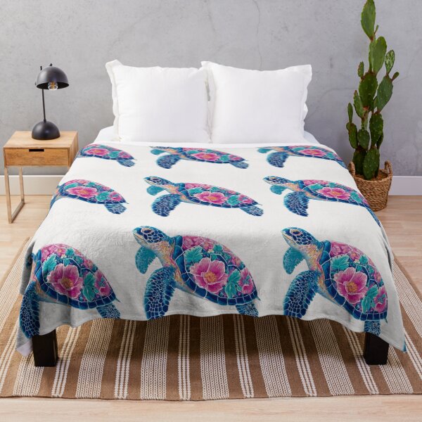 Item preview, Floral sea turtle designed and sold by MendaciousMina.