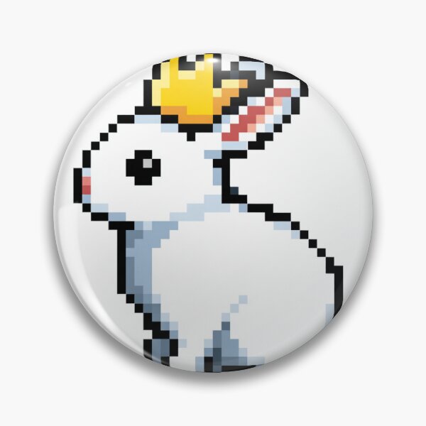Item preview, Royal Pixel Bunny Facing Forward designed and sold by pastel.moonwave.
