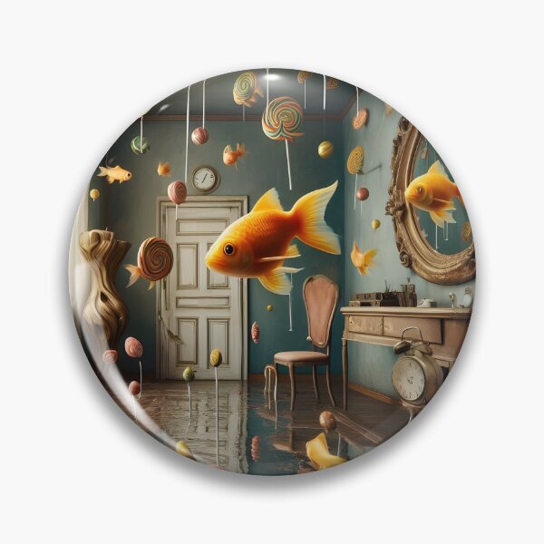Item preview, Floating Fish and Lollipops #6 designed and sold by JacquiTaylorArt.