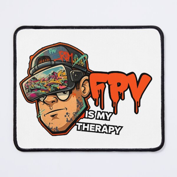 Item preview, FPV Drone Pilot Graffiti Goggles Art – FPV Is My Therapy  designed and sold by Emivare.