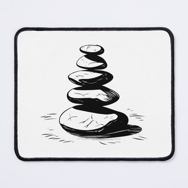 Item preview, Zen Stones Meditation Balance Tranquil Mind Yoga Spa designed and sold by inkoutninja.