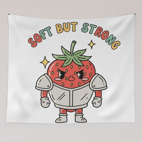 Item preview, Soft But Strong Strawberry designed and sold by Owcomm.