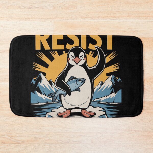 Item preview, Funny Graphic Penguins Resist Penguin Against Tariffs designed and sold by rbc-wrights.