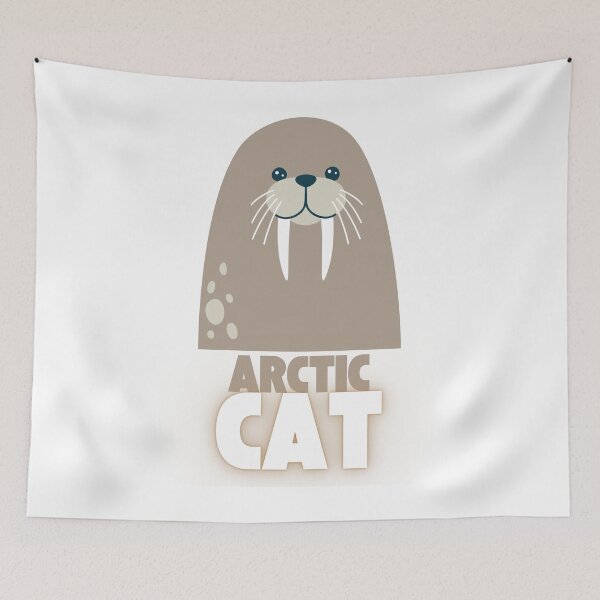 Item preview, Arctic cat design – cute polar animal art designed and sold by CleanDecor.