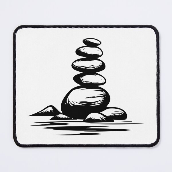 Item preview, Zen Stones Meditation Balance Tranquil Mind Yoga Spa designed and sold by inkoutninja.