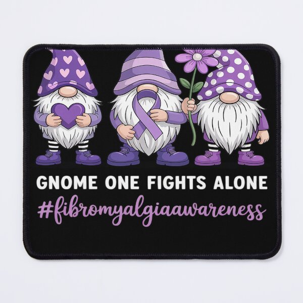 Item preview, Gnome Fibromyalgia Awareness Fibro Ribbon Purple Support designed and sold by heeun.