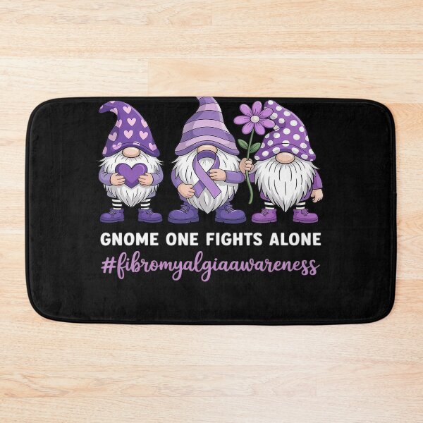 Item preview, Gnome Fibromyalgia Awareness Fibro Ribbon Purple Support designed and sold by heeun.