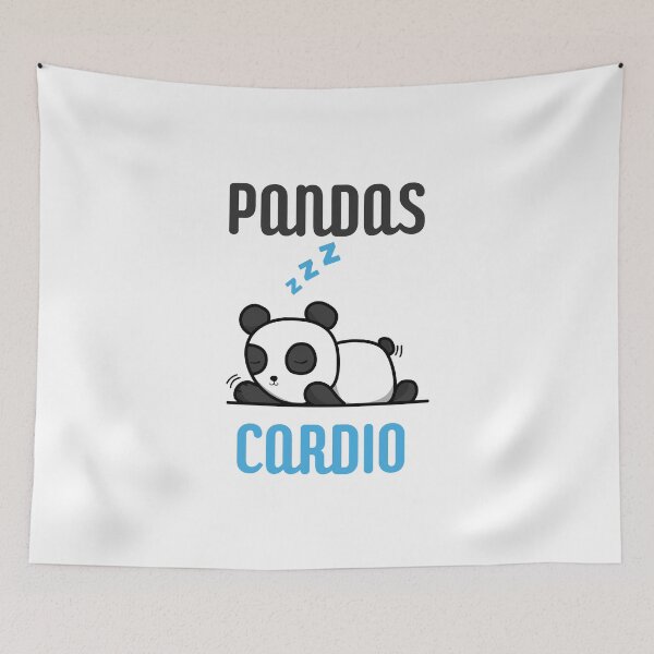 Item preview, Sleeping panda cardio exercise – funny lazy panda design designed and sold by CleanDecor.