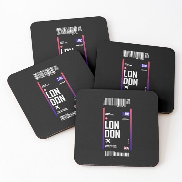 Item preview, London Boarding Pass UK Travel  designed and sold by TulipaGraphics.