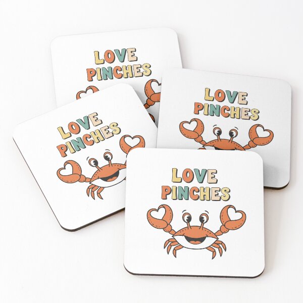 Item preview, Love Pinches Happy Crab Cute Ocean Animal designed and sold by Owcomm.