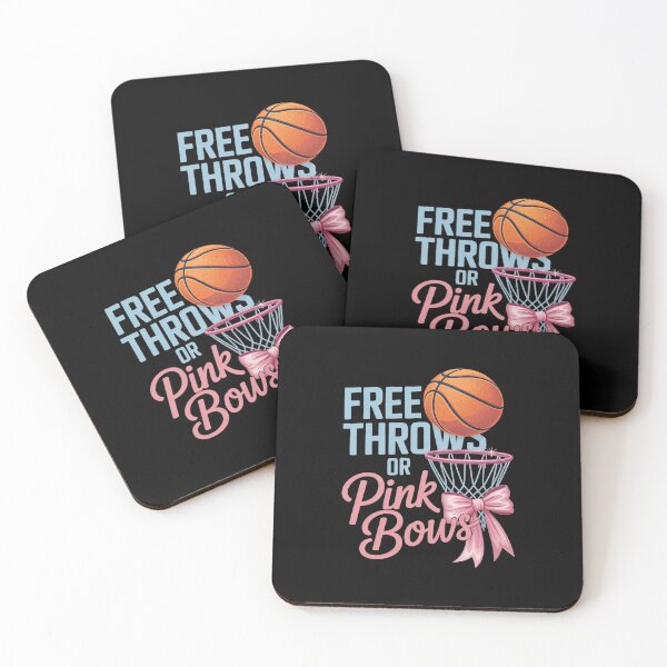 Item preview, Free throws or Pink Bows Gender Reveal designed and sold by WindowStone.
