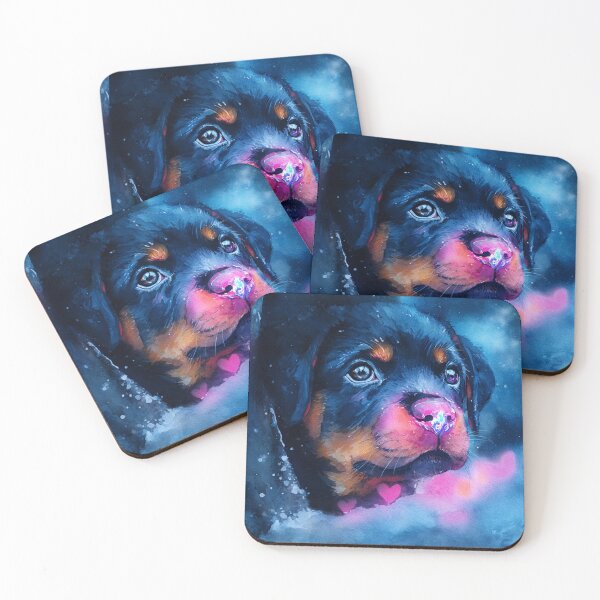 Item preview, Cachorro de rottweiler invernal designed and sold by Nocturne Paws.