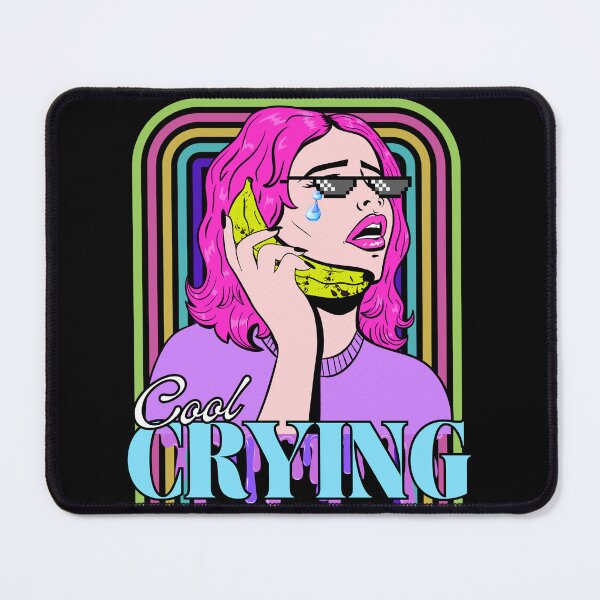 Item preview, "Crying But Cool" – Pop Art Tears & Pixel Vibes designed and sold by Tookiester.