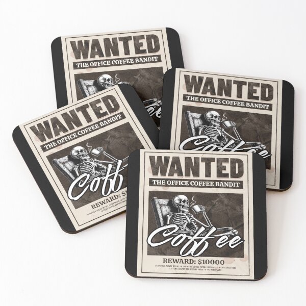 Item preview, WANTED [The office coffee bandit] designed and sold by Pritjain-19.