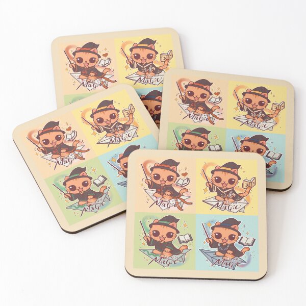 Item preview, Fly With Magic – Cute Fantasy Cats of All Magic Houses designed and sold by BGMeYou.