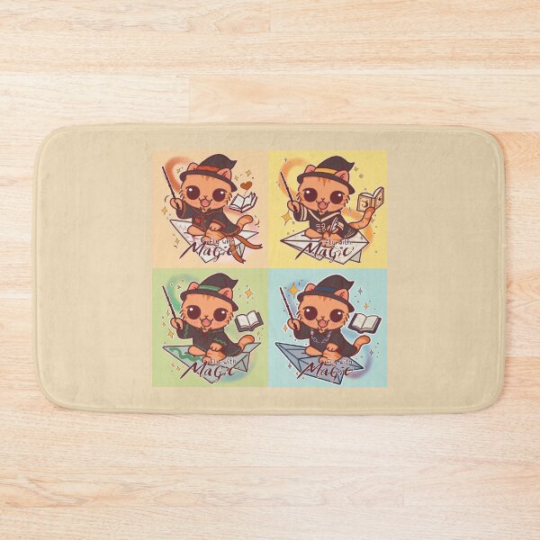 Item preview, Fly With Magic – Cute Fantasy Cats of All Magic Houses designed and sold by BGMeYou.