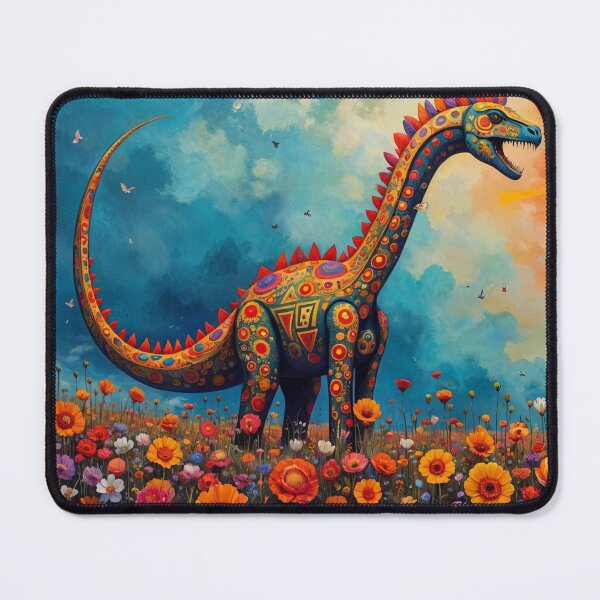 Item preview, Colorful Floral Brachiosaurus designed and sold by M-Y-A-R-T-.