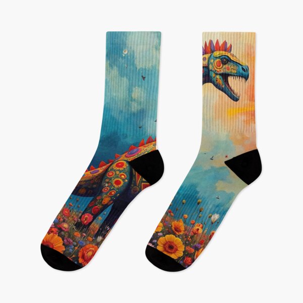 Item preview, Colorful Floral Brachiosaurus designed and sold by M-Y-A-R-T-.