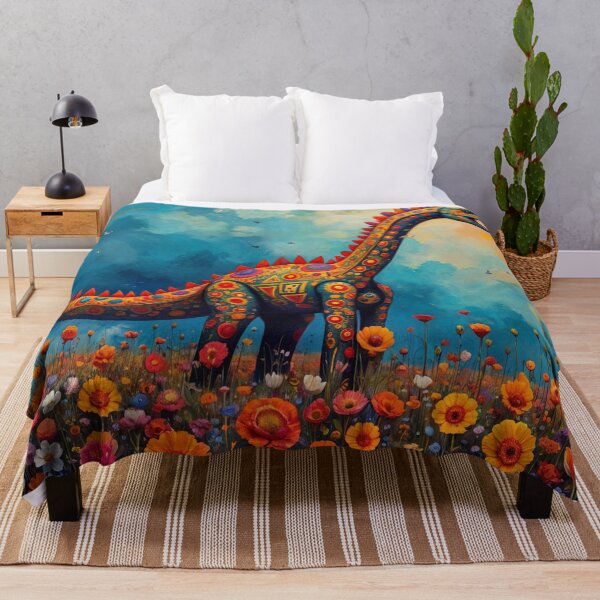 Item preview, Colorful Floral Brachiosaurus designed and sold by M-Y-A-R-T-.