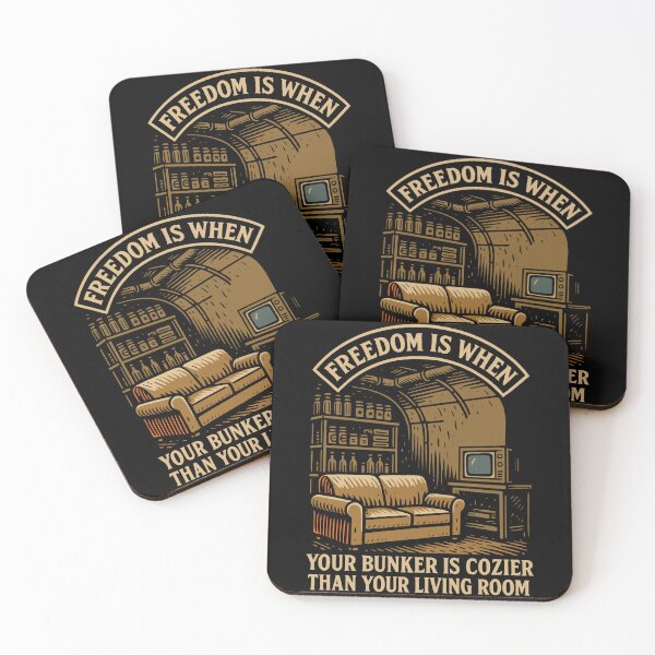 Item preview, Freedom Is When Your Bunker Is Cozier funny designed and sold by LuminOrb.