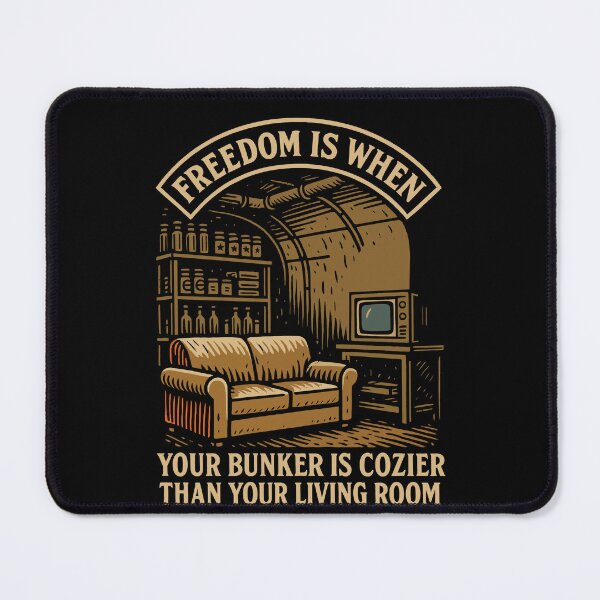 Item preview, Freedom Is When Your Bunker Is Cozier funny designed and sold by LuminOrb.