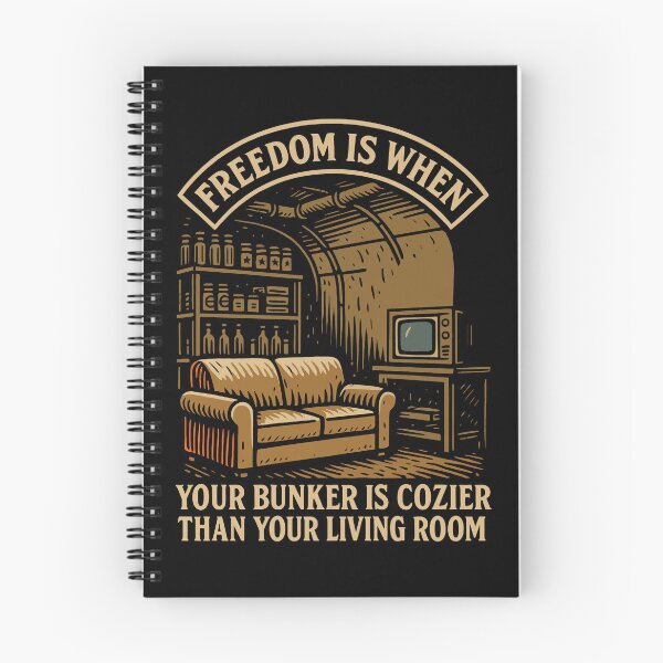 Item preview, Freedom Is When Your Bunker Is Cozier funny designed and sold by LuminOrb.