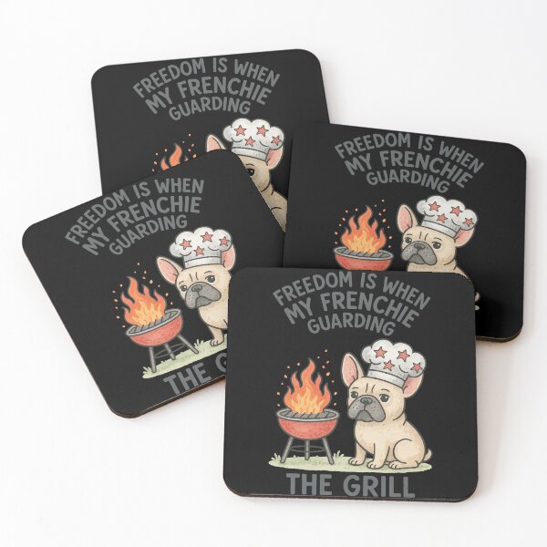 Item preview, Freedom Is When My Frenchie Guarding The Grill designed and sold by LuminOrb.