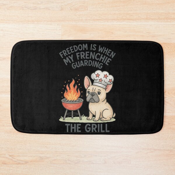 Item preview, Freedom Is When My Frenchie Guarding The Grill designed and sold by LuminOrb.