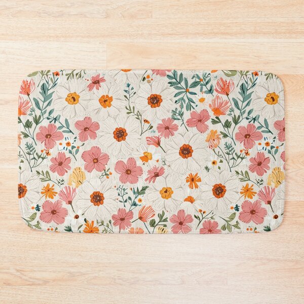 Item preview, Vintage-Inspired Vibrant Blooms and White Daisies designed and sold by CoolPixels.