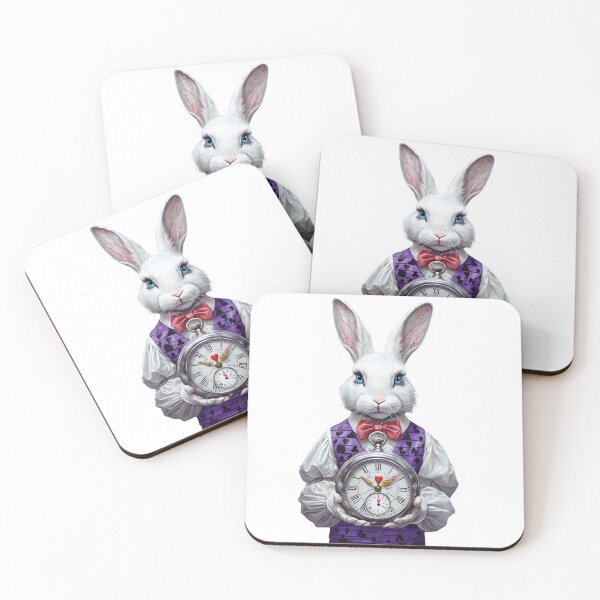 Item preview, Wonderland White Rabbit - Late for Tea designed and sold by ArtisticDesignsbyLinda.
