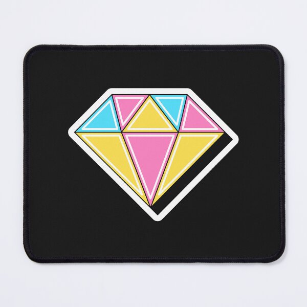 Item preview, Ilustración de diamantes coloridos, arte pop designed and sold by artskill2k17.