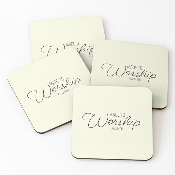 Item preview, Made to Worship – Psalm 95:1 | Bible Verse | Minimalist Christian Design #4 designed and sold by JirehKollezion.
