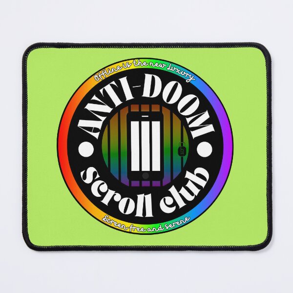 Item preview, Anti-Doom Scroll Club – Screen-Free & Serene designed and sold by Tookiester.