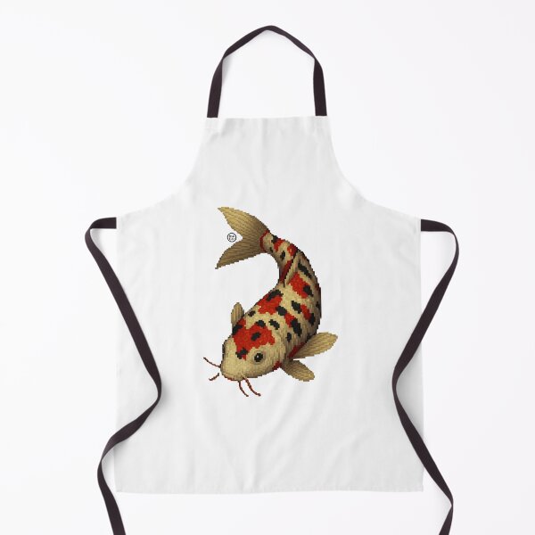 Item preview, Koi Fish - Pixel Art - 8bit graphics 16bit graphics - Retro Fish Art - Sanke KoiFish designed and sold by Kabuji Store.