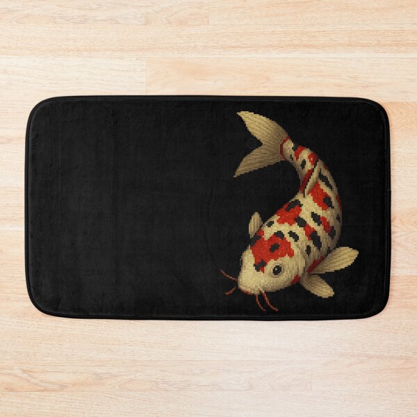Item preview, Koi Fish - Pixel Art - 8bit graphics 16bit graphics - Retro Fish Art - Sanke KoiFish designed and sold by Kabuji Store.