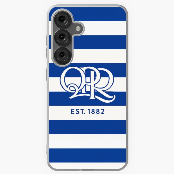 Item preview, Créoles bleues et blanches monogramme – Établi en 1882, Heritage Design designed and sold by Final Whistle Art.