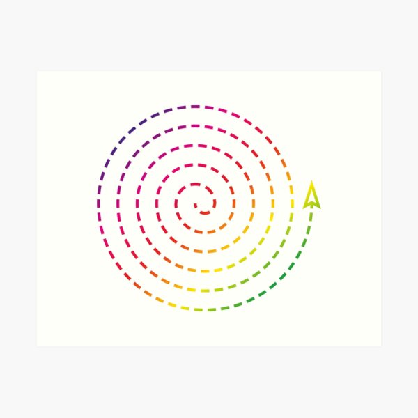 Item preview, Colorful Spiral with Arrow designed and sold by ZorianArt.