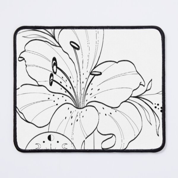 Item preview, Mystic Lily & Moon Phases – Minimal Line Art Tattoo Design designed and sold by BIEZAART.