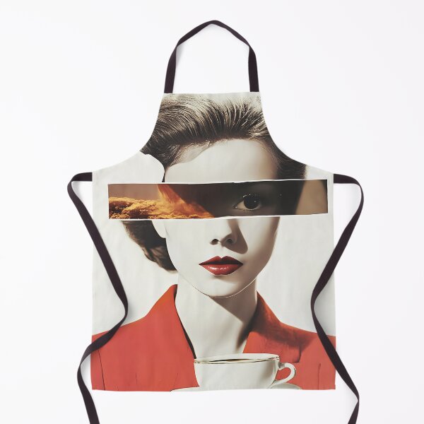 Item preview, Collage portrait of a woman with coffee designed and sold by haroulita.