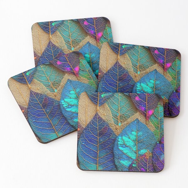 Item preview, Iridescent leaves designed and sold by Richenda.