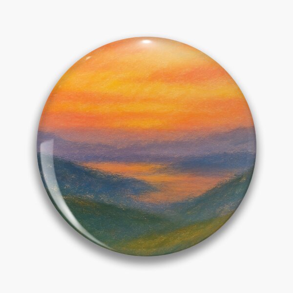 Item preview, Pastel Sunset Over Rolling Hills designed and sold by champkppwc.