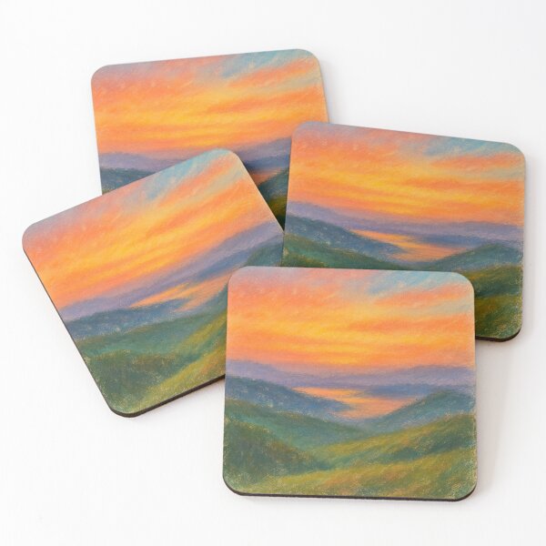 Item preview, Pastel Sunset Over Rolling Hills designed and sold by champkppwc.