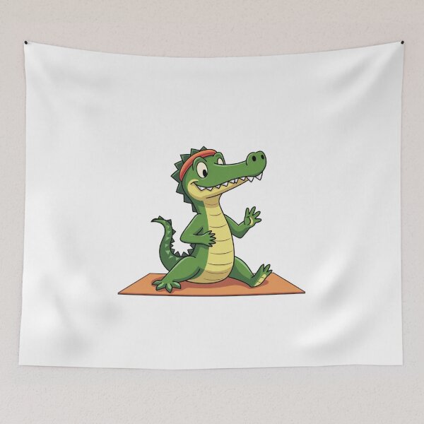 Item preview, Yoga Crocodile – Funny Cobra Pose Instructor designed and sold by MzulhilmiZam.