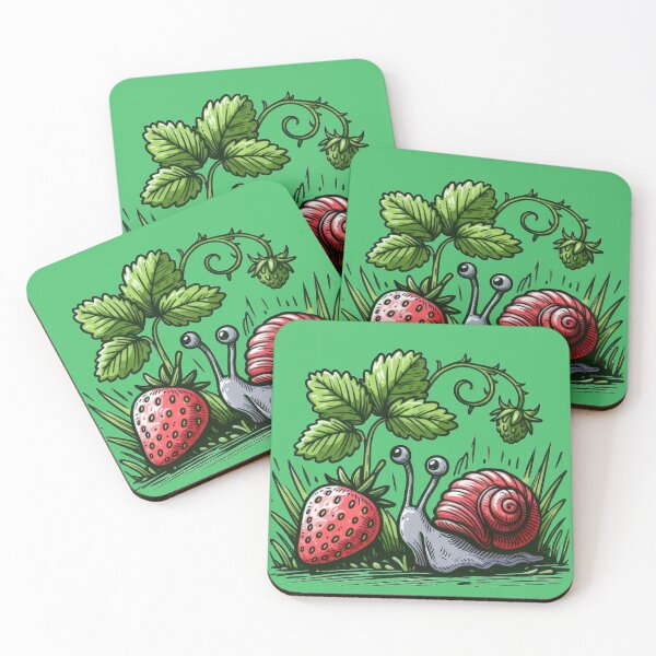Item preview, The Curious Snail and the Giant Strawberry designed and sold by IraBum.