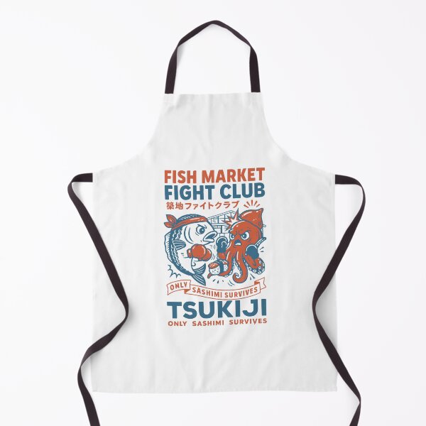 Item preview, Fish Market Fight Club designed and sold by BeetleDots.